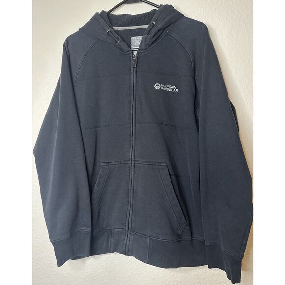 Mountain Hardwear Full Zip Hoodie Men’s Size Medium Black - Picture 1 of 12